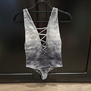 Indah lace up one piece